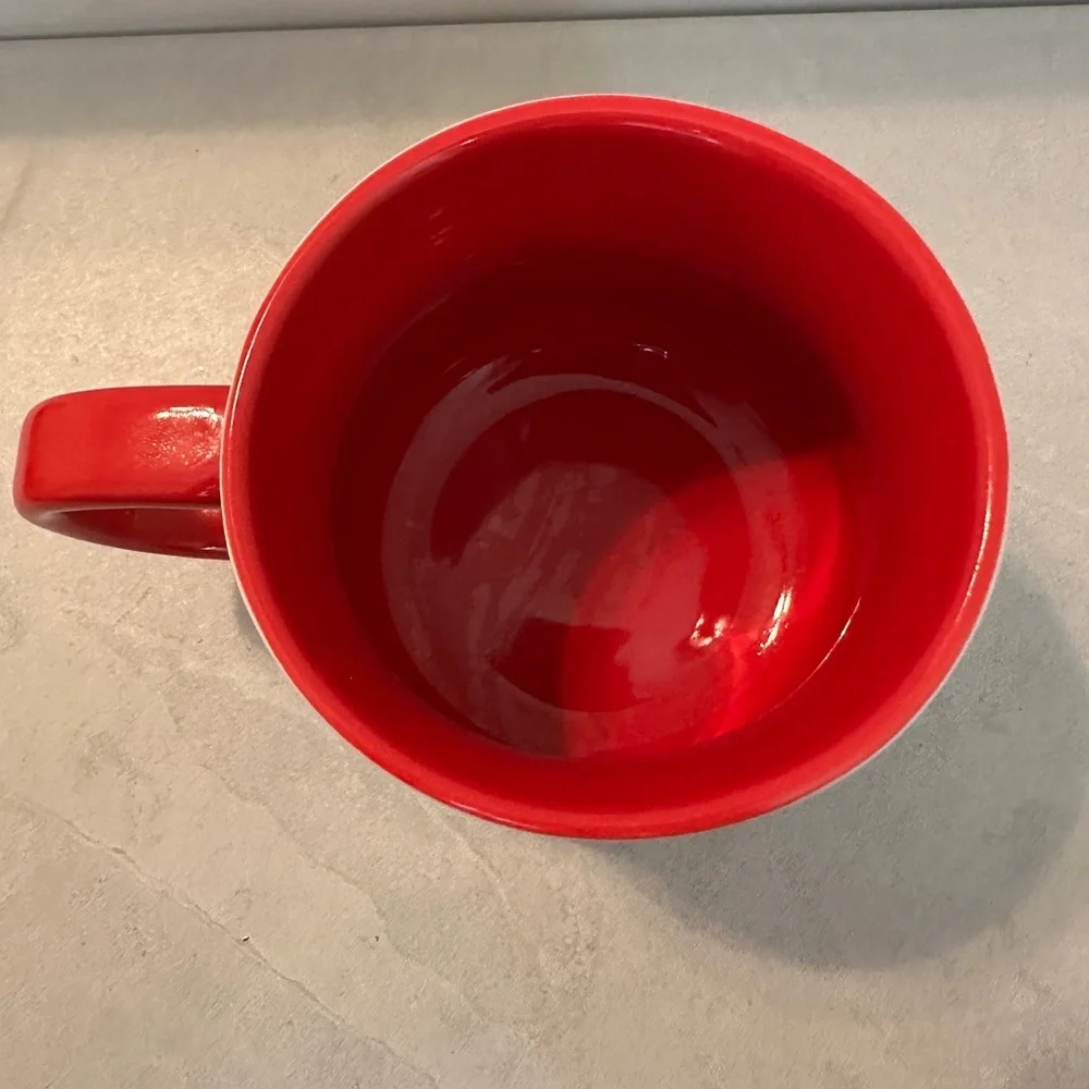 Disney Mickey Mouse “Your on Mute”  Coffee Mug White & Red Cup 18oz - Picture 3 of 6